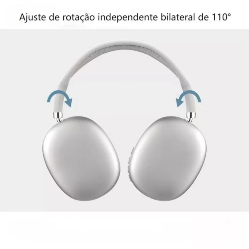 Headset P9 Bluetooth 5.0 Stereo Com Microfone HD Estéreo