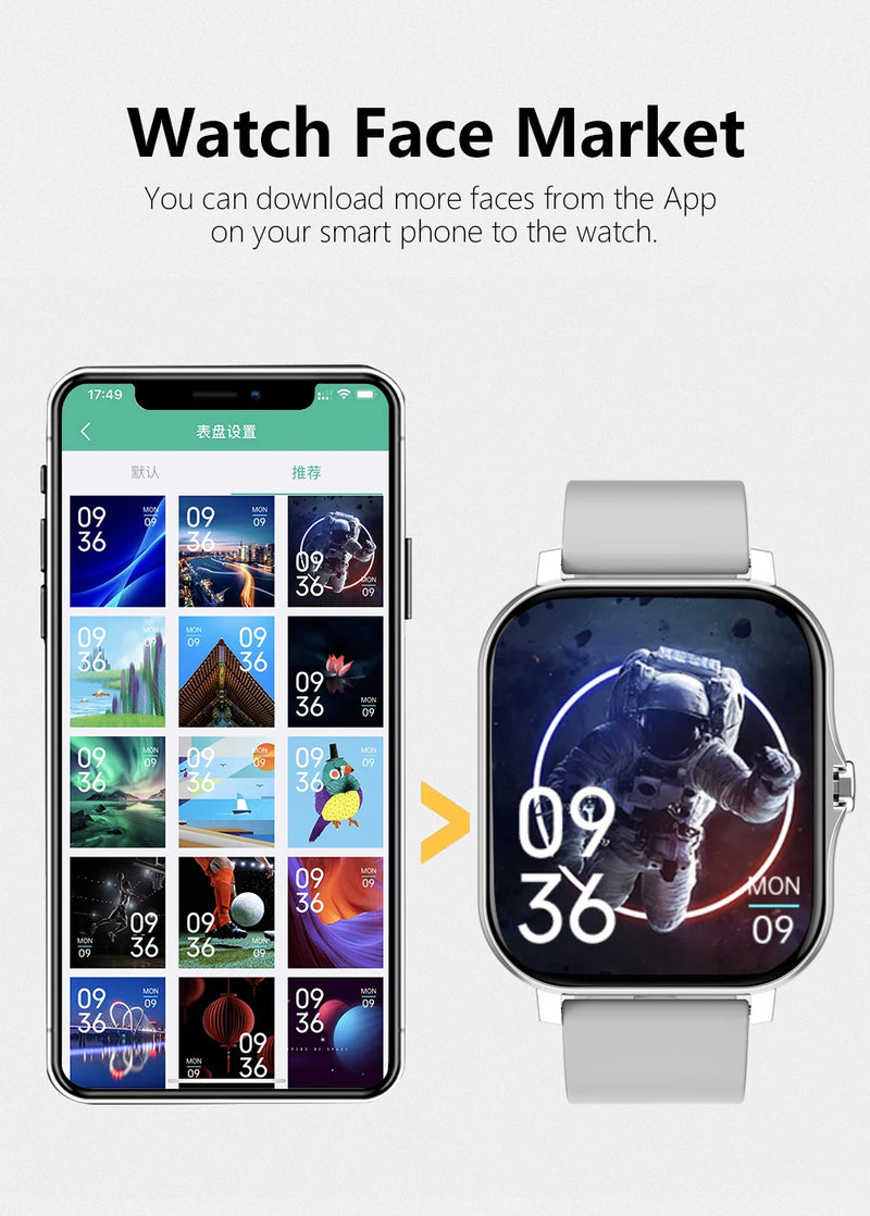SmartWatch Xiaomi 2025 Y13 Multifuncional, à Prova de Água