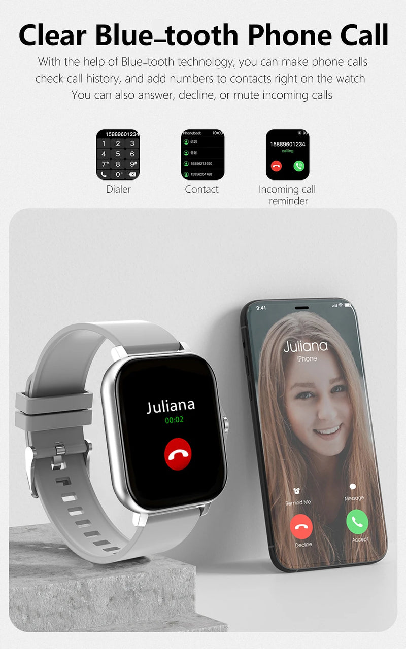 SmartWatch Xiaomi 2025 Y13 Multifuncional, à Prova de Água
