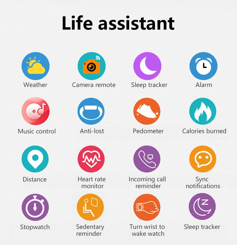 SmartWatch Xiaomi 2025 Y13 Multifuncional, à Prova de Água