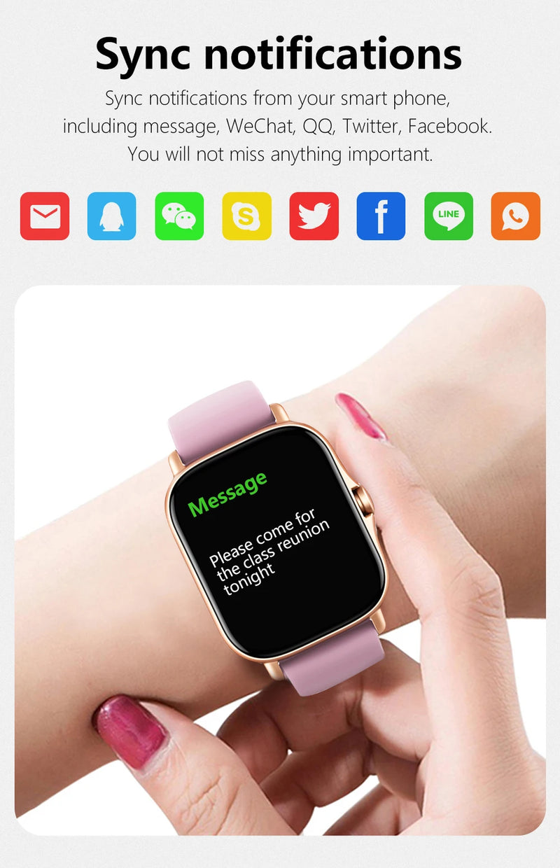 SmartWatch Xiaomi 2025 Y13 Multifuncional, à Prova de Água