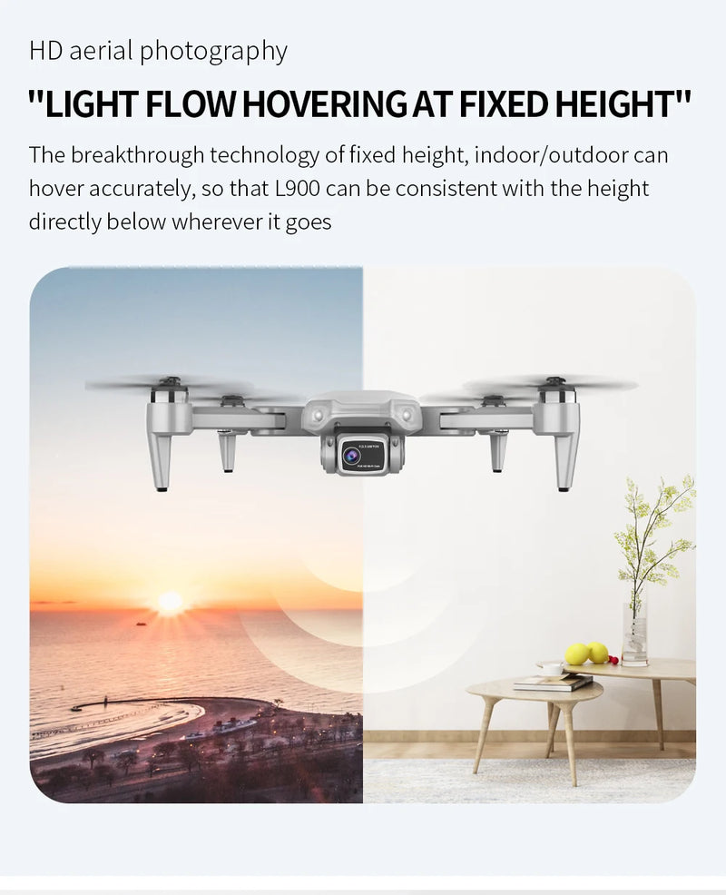 Drone L900 Pro 4K Profissional 5G GPS HD Câmera dupla