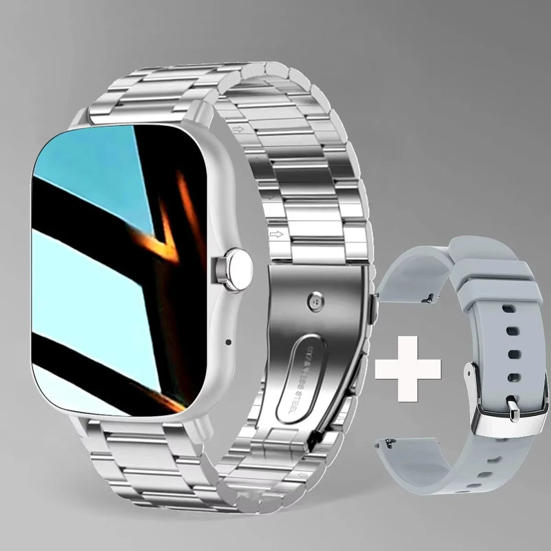 LAXASFIT 2025 Novo Relógio Inteligente Bluetooth Talk Full Touch Screen