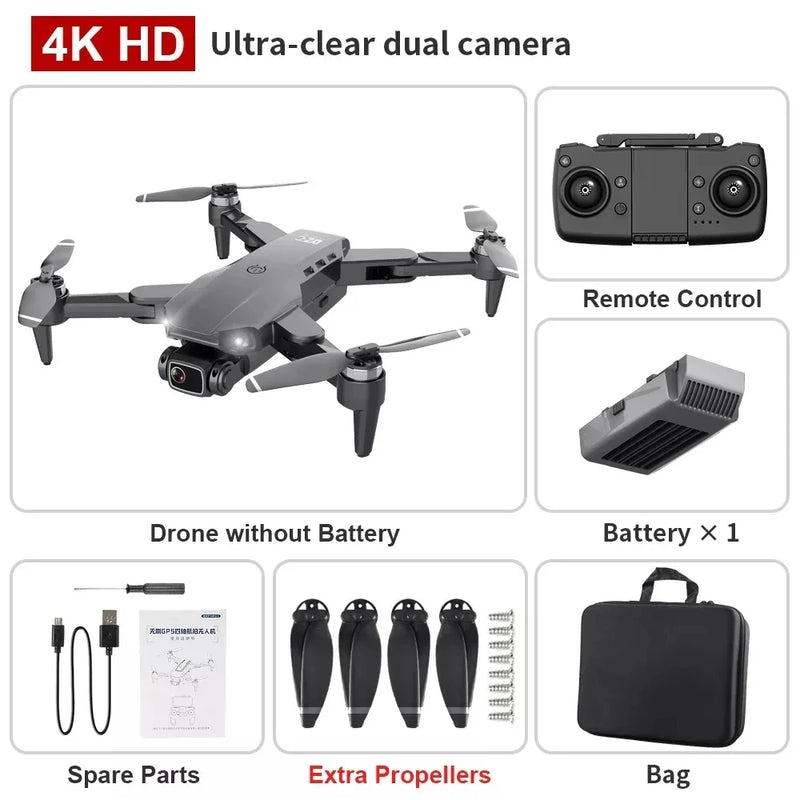 Drone L900 Pro 4K Profissional 5G GPS HD Câmera dupla