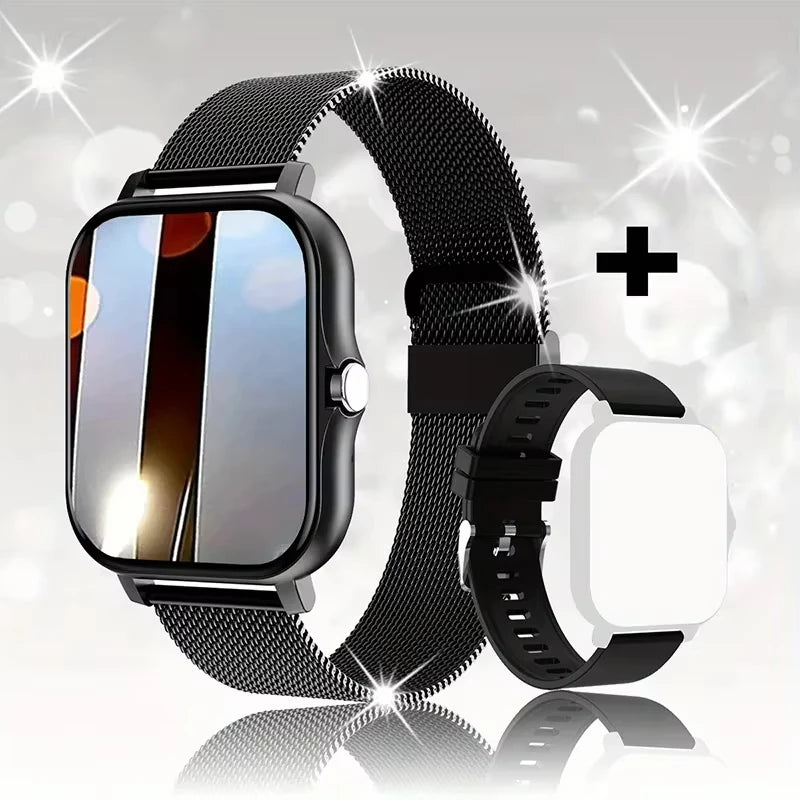 LAXASFIT 2025 Novo Relógio Inteligente Bluetooth Talk Full Touch Screen