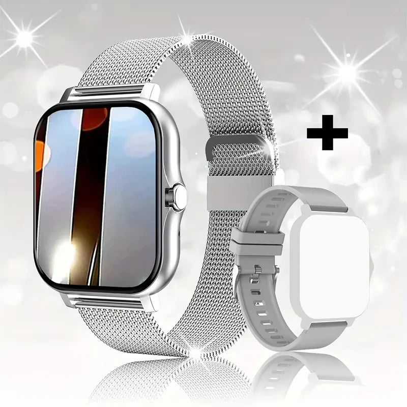 LAXASFIT 2025 Novo Relógio Inteligente Bluetooth Talk Full Touch Screen