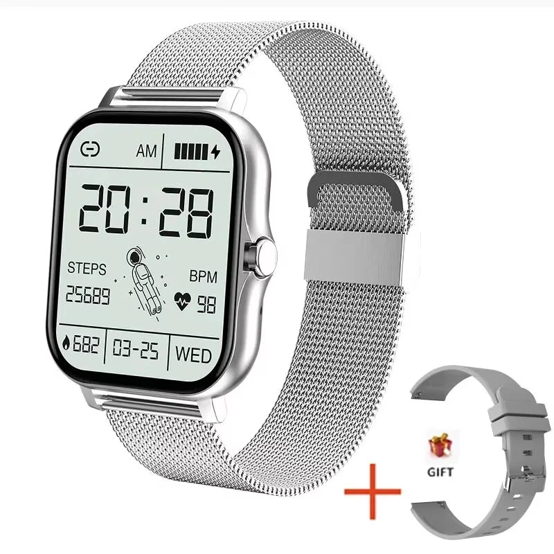 SmartWatch LAXASFIT para Homens e Mulheres, Pulseira com chamadas Bluetooth