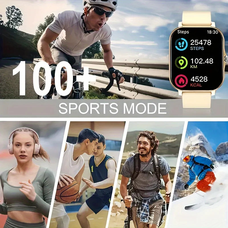 SmartWatch LAXASFIT para Homens e Mulheres, Pulseira com chamadas Bluetooth