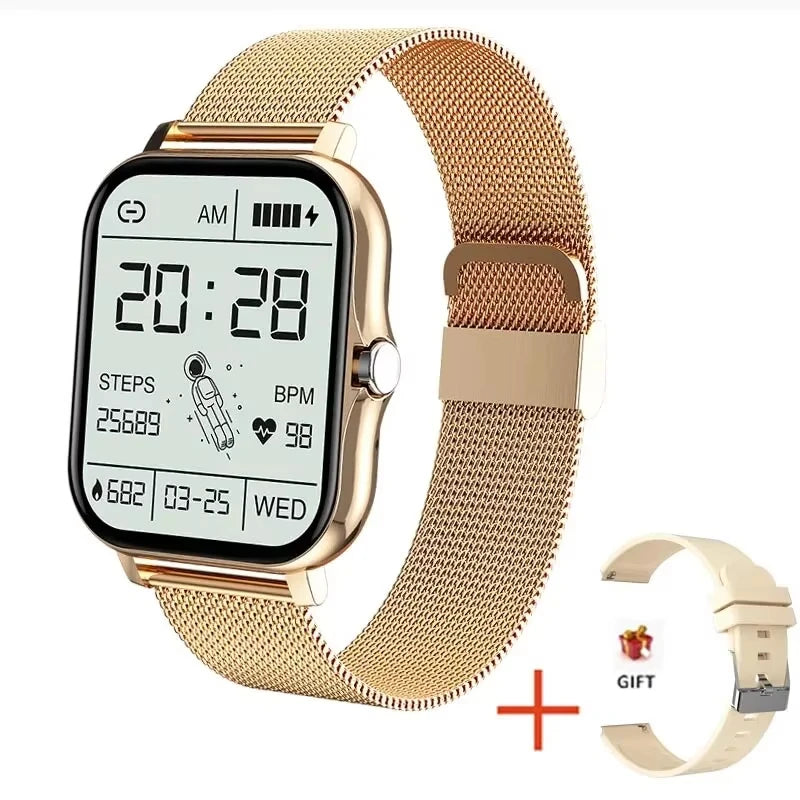 SmartWatch LAXASFIT para Homens e Mulheres, Pulseira com chamadas Bluetooth