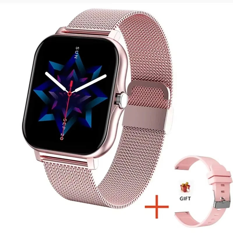 SmartWatch LAXASFIT para Homens e Mulheres, Pulseira com chamadas Bluetooth