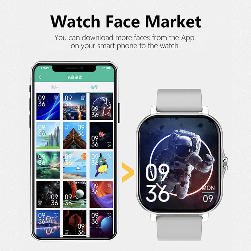 SmartWatch Xiaomi 2025 Y13 Multifuncional, à Prova de Água