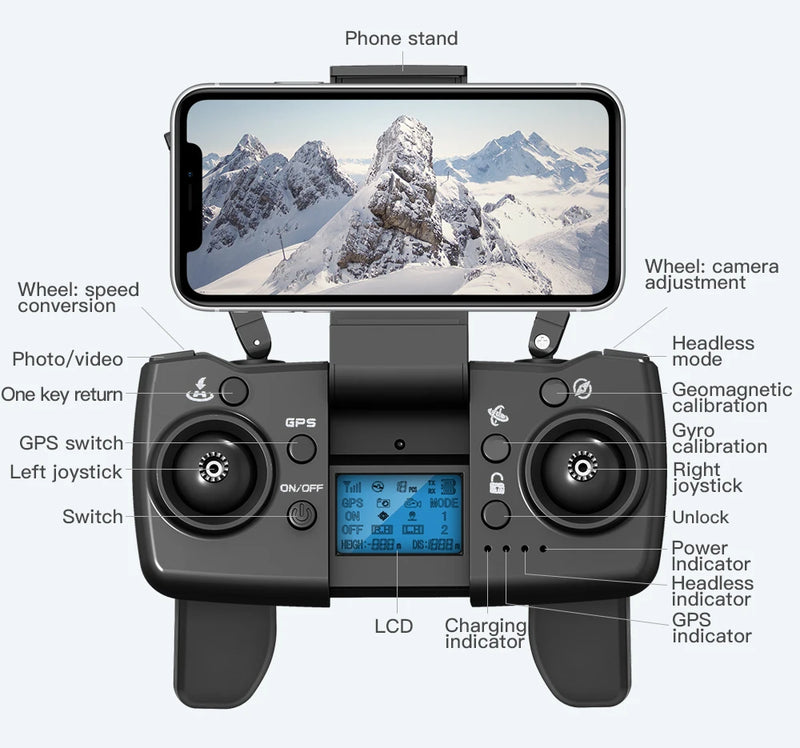 Drone L900 Pro 4K Profissional 5G GPS HD Câmera dupla