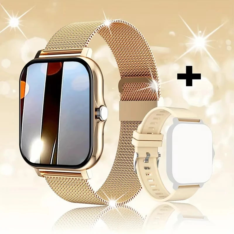 LAXASFIT 2025 Novo Relógio Inteligente Bluetooth Talk Full Touch Screen